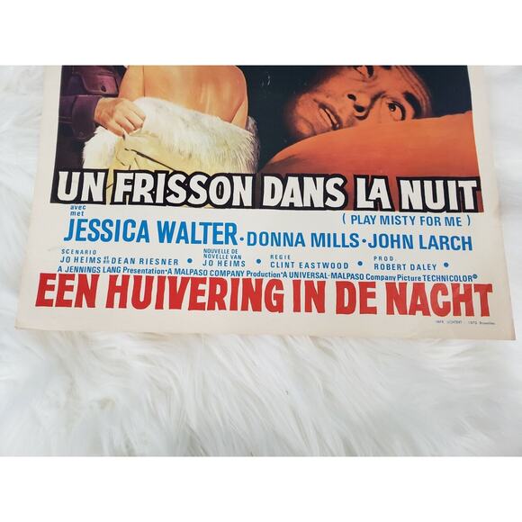 vintage original CLINT EASTWOOD PLAY MISTY FOR ME Belgian poster movie french - Picture 3 of 10